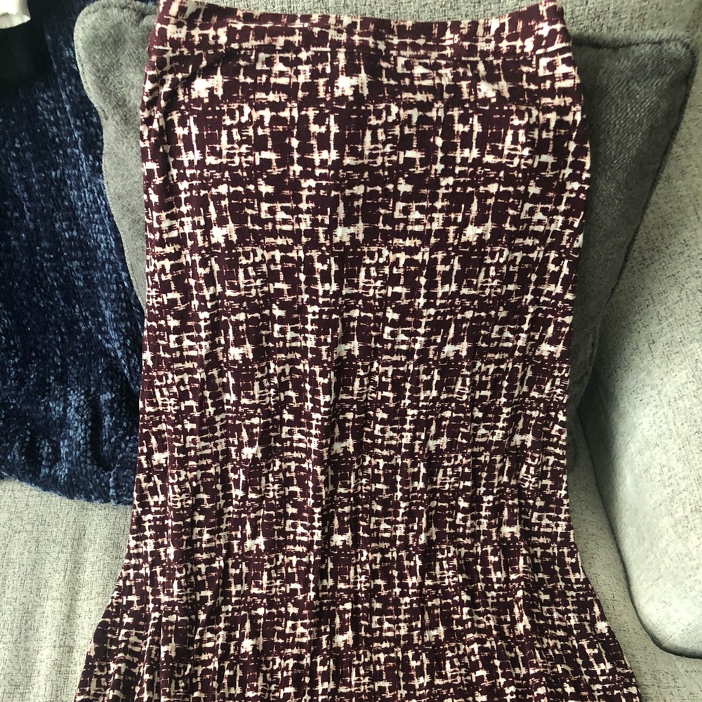 High waisted maxi skirt